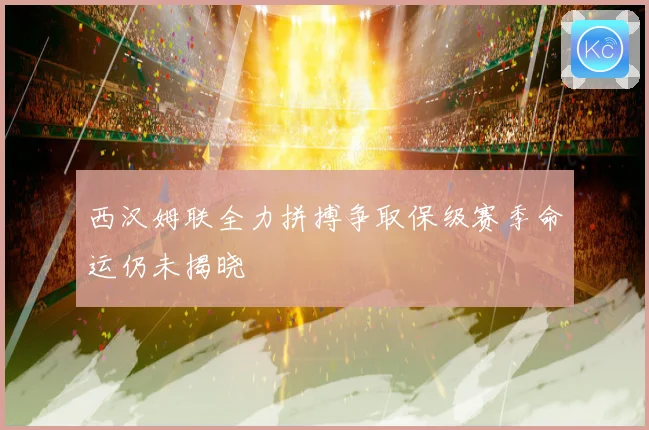西汉姆联全力拼搏争取保级赛季命运仍未揭晓